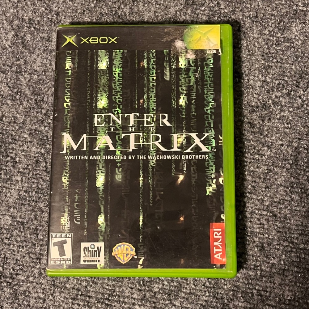 Enter the Matrix Original Xbox Game Atari 2003 CIB NTSC Action Adventure
